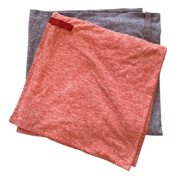 Lululemon Vinyasa Infinity Scarf Wrap, Bundle of 2 Purple/Orange, Snap Closure / - Picture 1 of 6